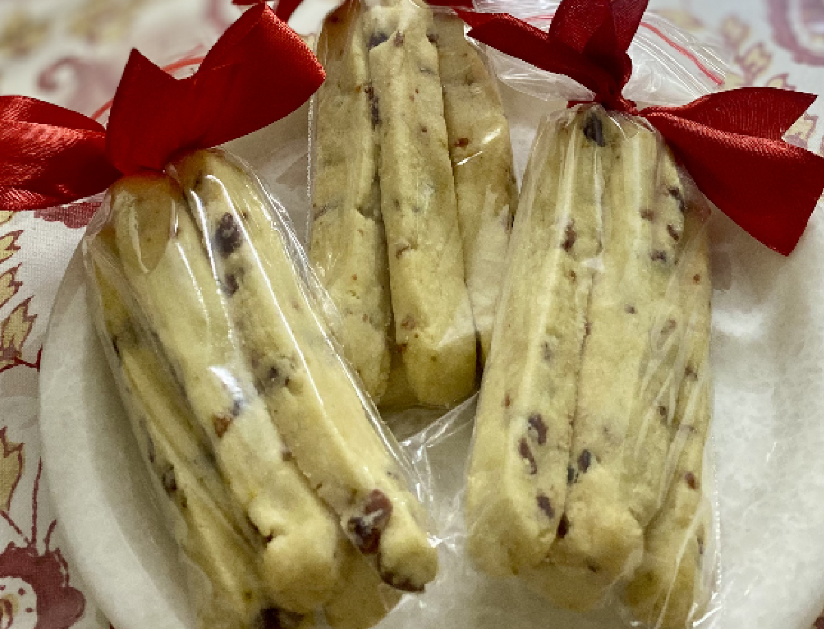 Cranberry-orange Shortbread Sticks